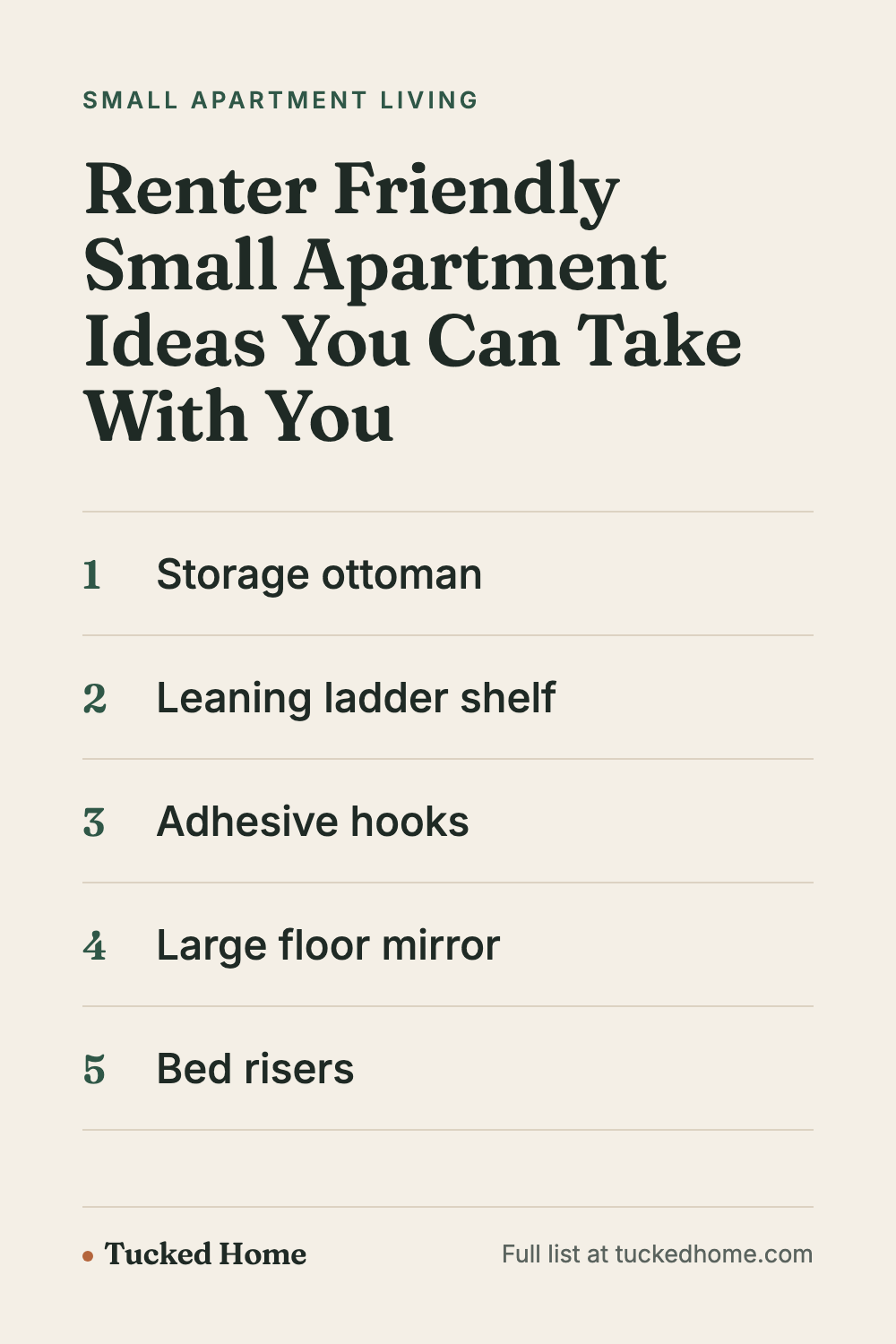 Small Apartment Ideas That Are Renter Friendly