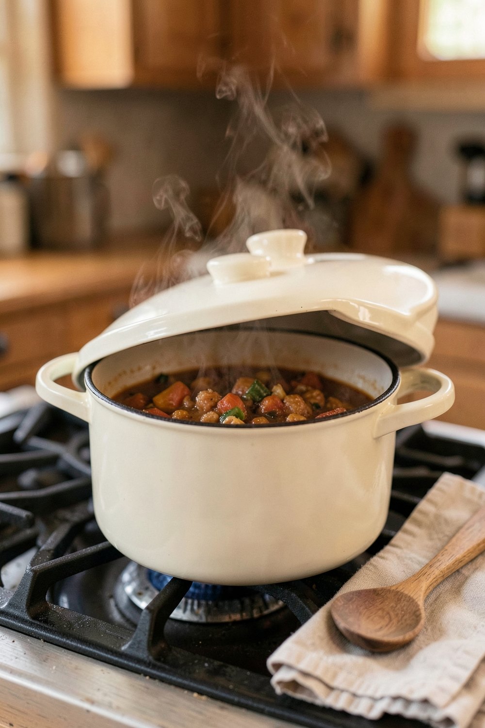 Enameled dutch oven
