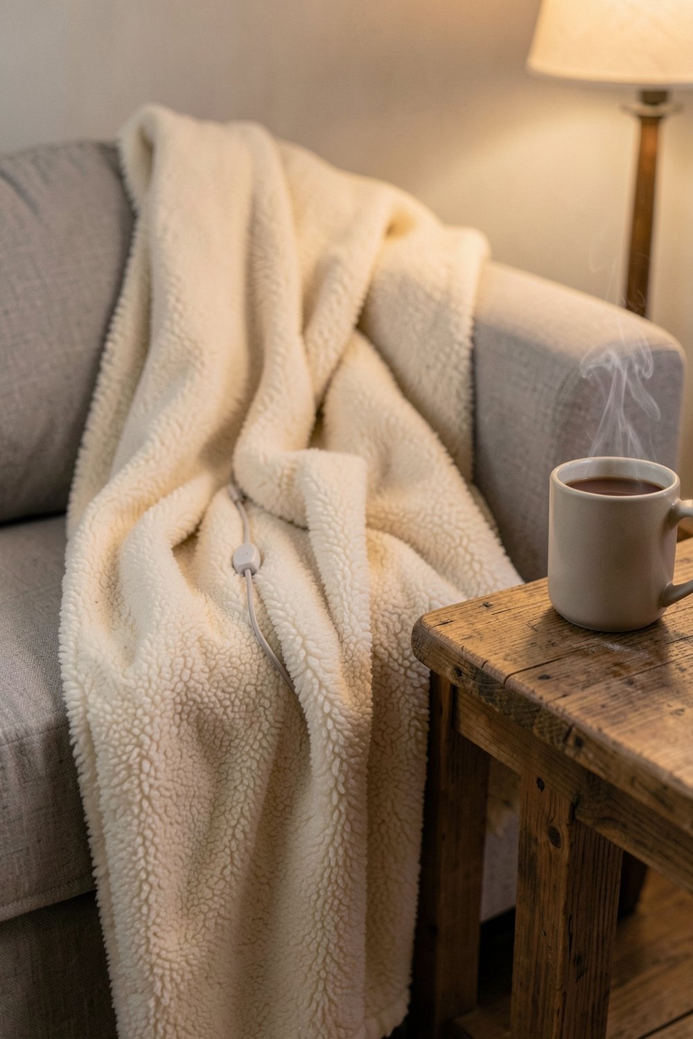 Sherpa heated throw