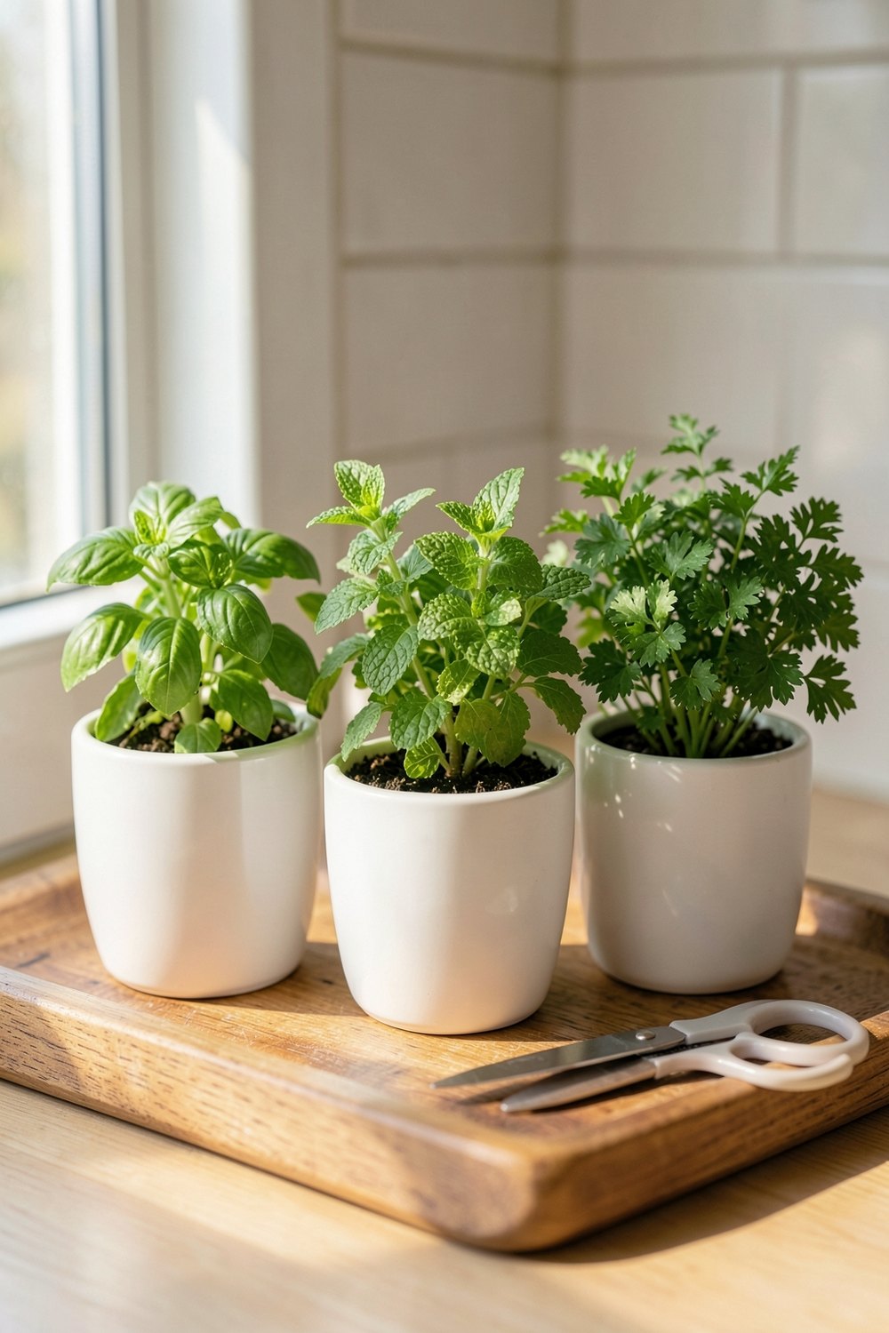 Indoor herb planter set