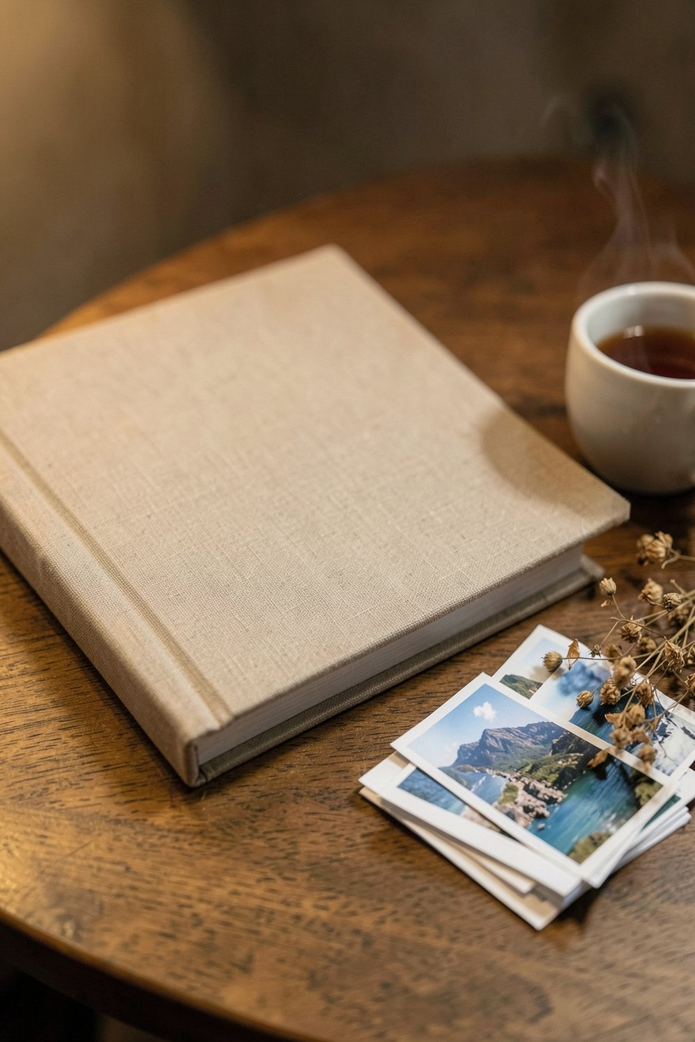 Linen photo album