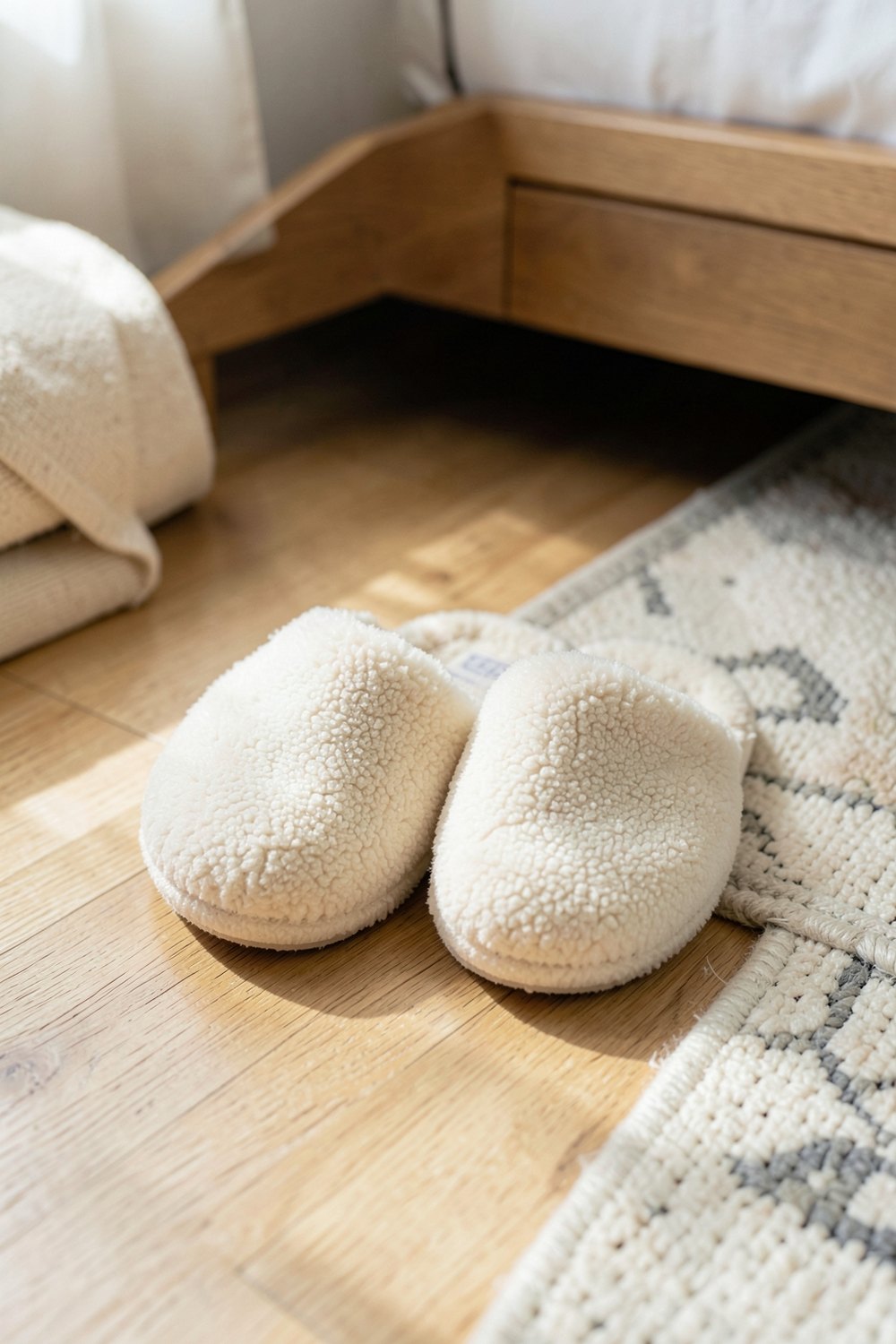Sherpa lined slippers