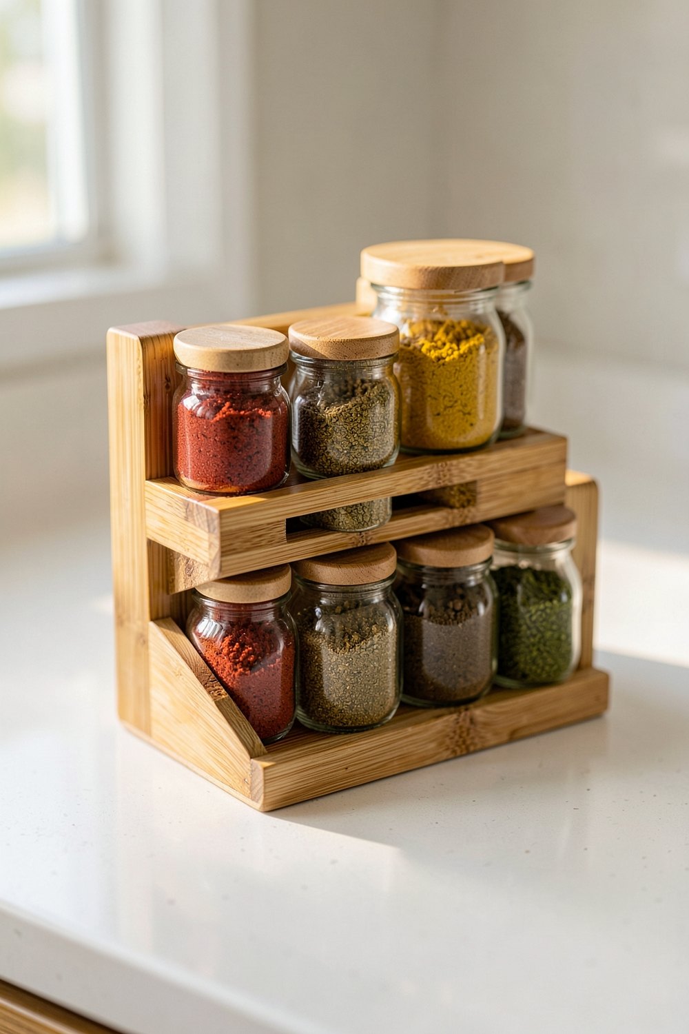 Three tier spice rack