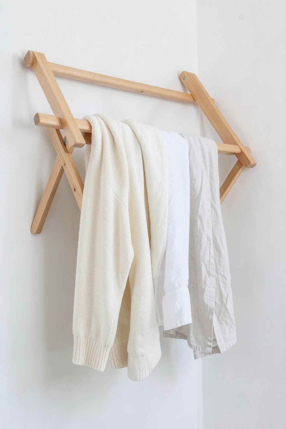 Wall mounted drying rack